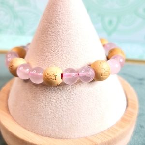 Lucky Karma Rose Quartz Bracelet